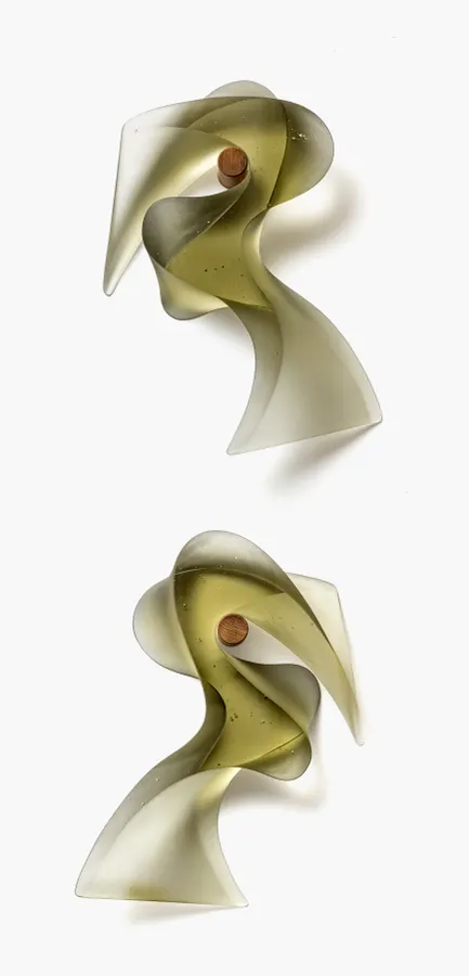 Wallpiece, Held Shadow Khaki I & II &mdash; Karin Mørch
