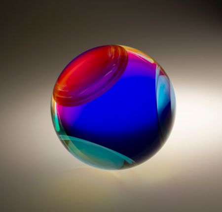 Dichroic Sphere Blue