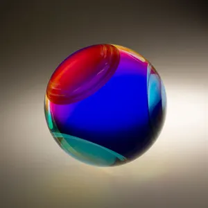 Dichroic Sphere Blue