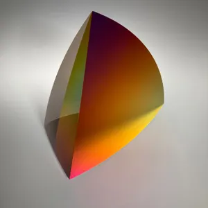 Tetrahedron Dichroic Red