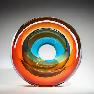 Echoes of Light - Blue Alabaster Orange
